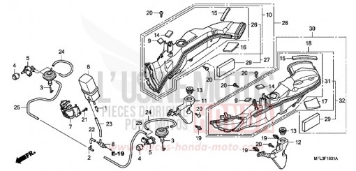 AIR INTAKE DUCT/SOLENOIDVALVE CBR1000RR9 de 2009